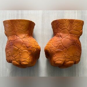 2004 Marvel Fantastic Four Electronic Thing Foam Hands Fists *Non working